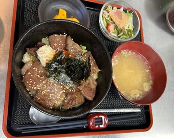 焼肉ビアハウス蘭燈-若狭牛カルビ贅沢丼